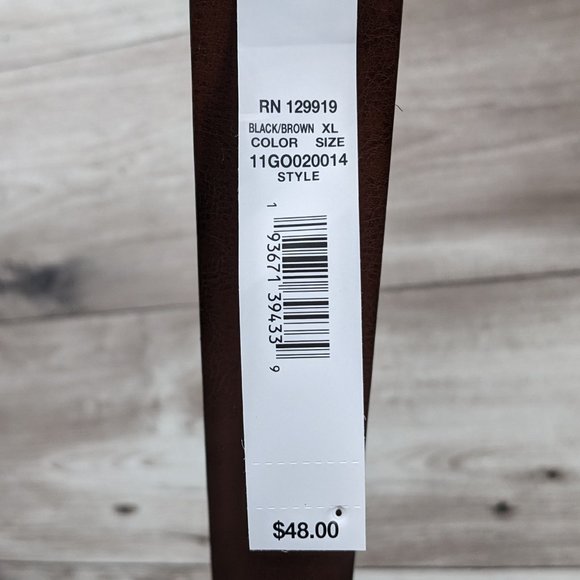 Guess* Men's Reversible Brown/Black Smooth Handcrafted Belt~ Size XL (42-44) - Picture 3 of 10